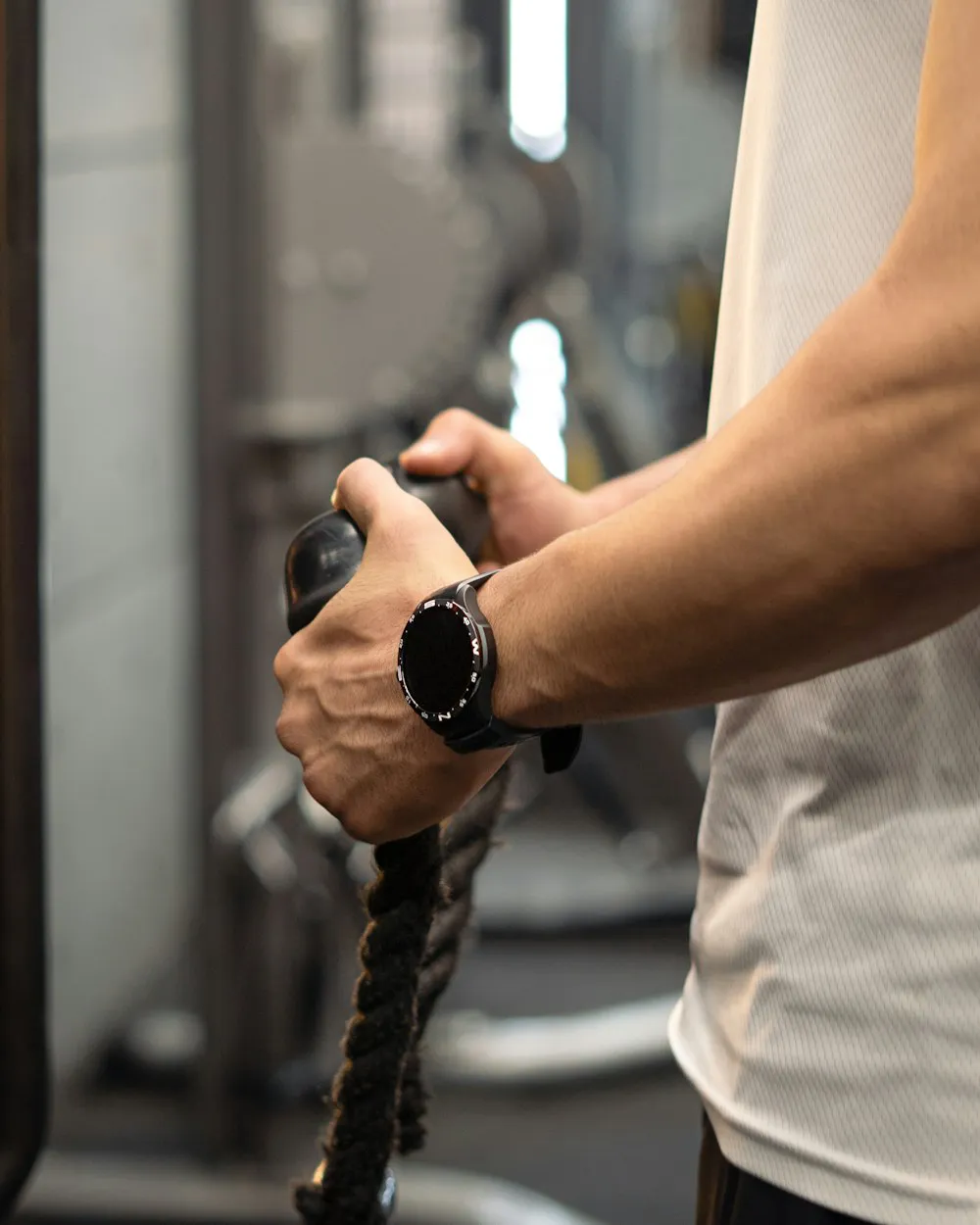 Séance de renforcement musculaire en salle de sport