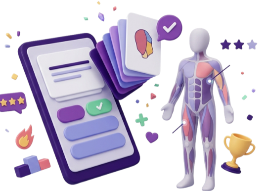 L'application de révision Smart BPJEPS : quiz, flashcards d'anatomie et suivi de progression