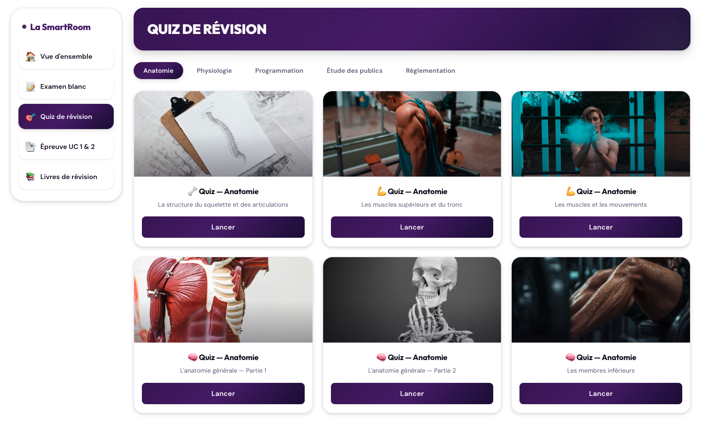 Aperçu quiz BPJEPS