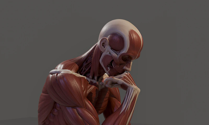 Modèle anatomique des muscles du corps humain